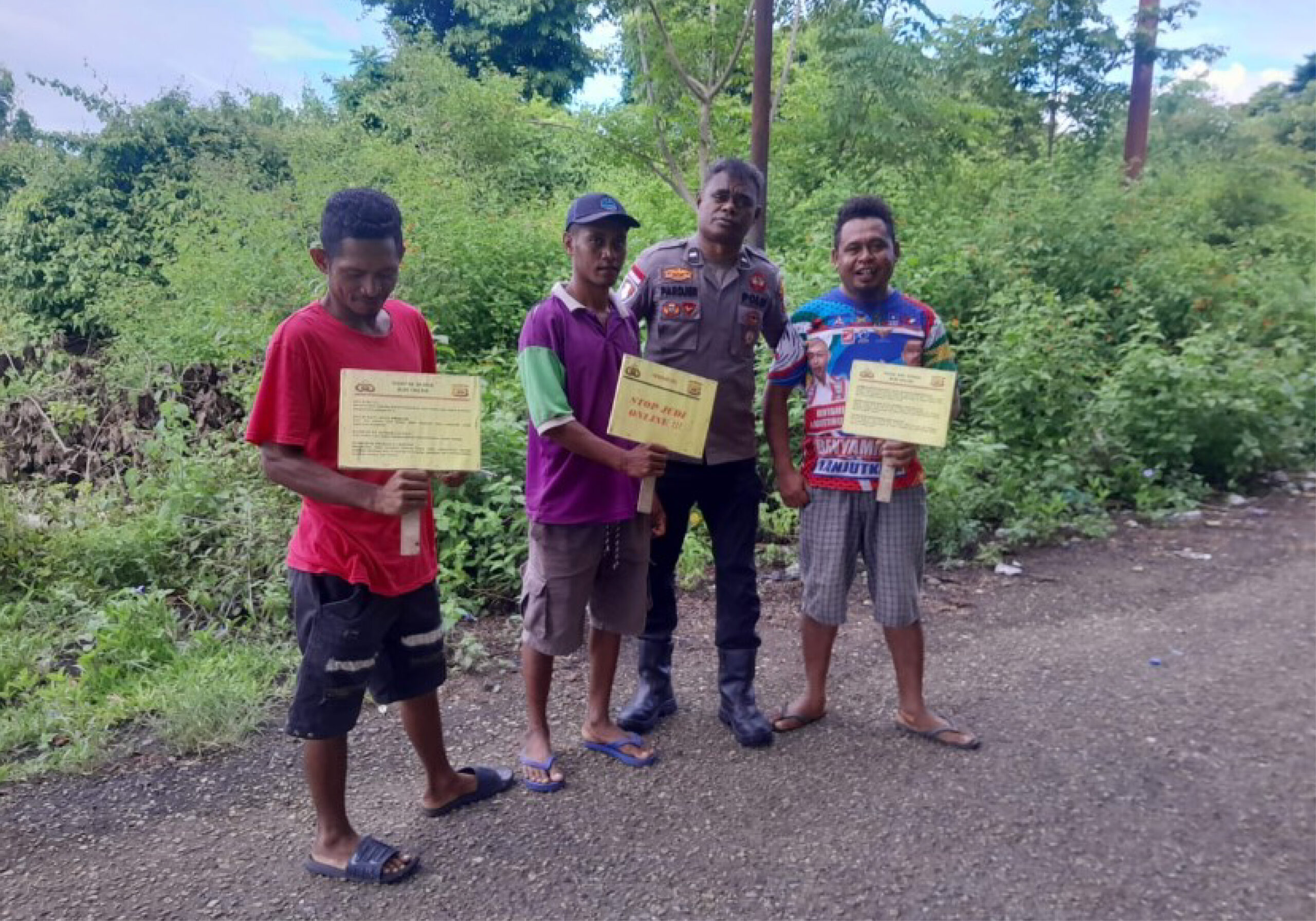 polisi sosialisasi bahaya situs judi online