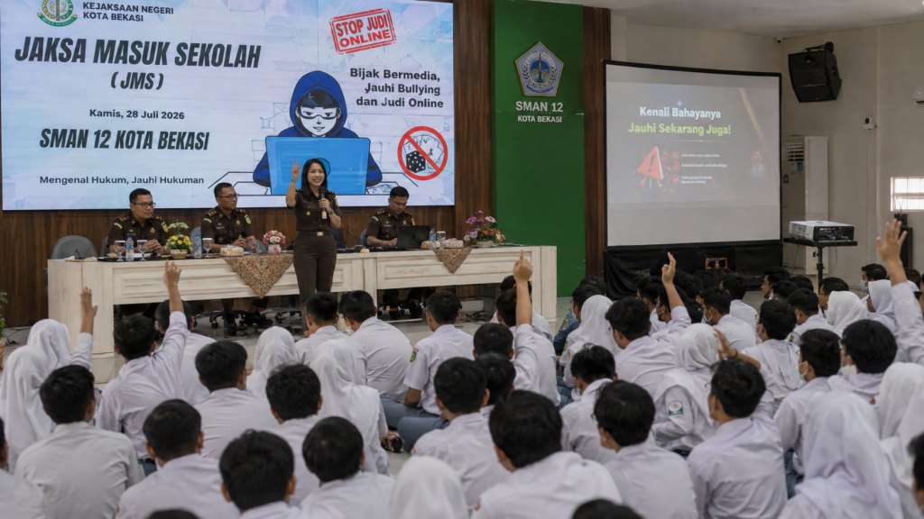 Kejari Kota Bekasi Masuk Sekolah, Ini Bahaya Judi Online bagi Siswa
